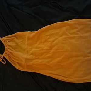 Orange Towel Halter Dress